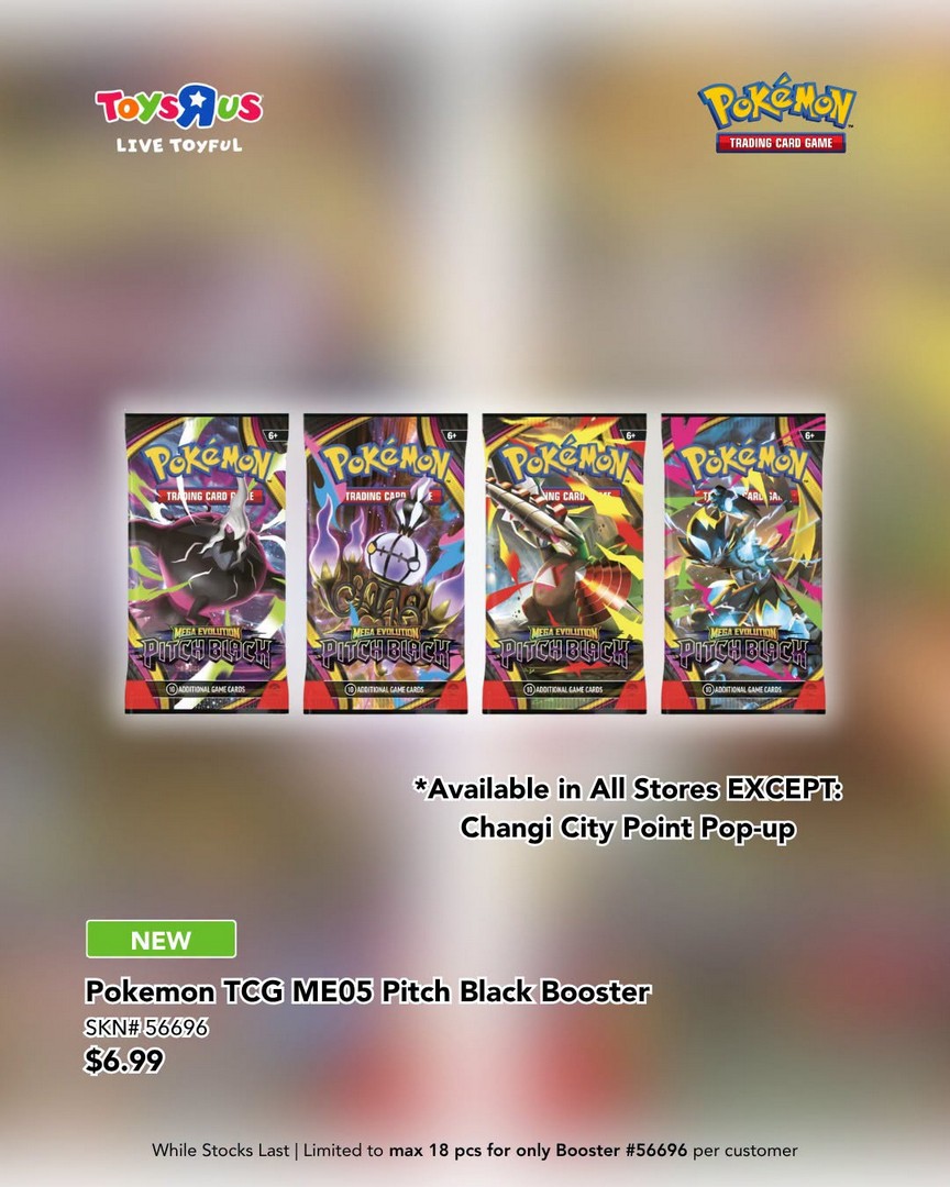 ToysRUs-Singapore-Pokemon-TCG-30th-Celebration-Promotion-6 16 September 2026 onwards: Toys“R”Us Singapore, Pokémon TCG 30th Celebration Promotion, Limited Anniversary Products and Pitch Black Booster Launch at Selected Stores