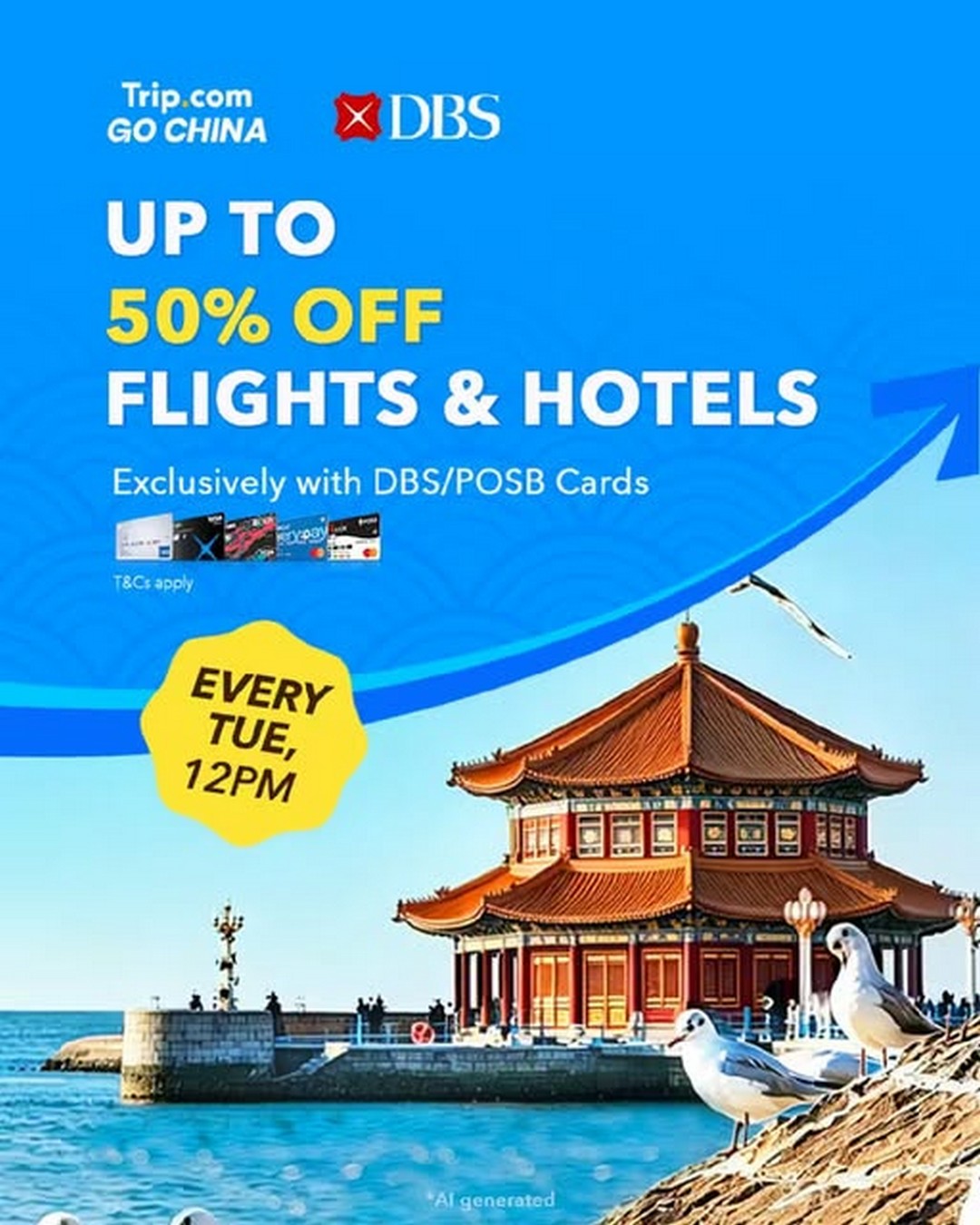 Trip.com-China-Travel-Promotion-with-50-OFF-Flights 22 September 2026 onwards: Trip.com: China Travel Promotion with 50% OFF Flights up to S$100, S$25 OFF Flights and S$25 OFF Hotels