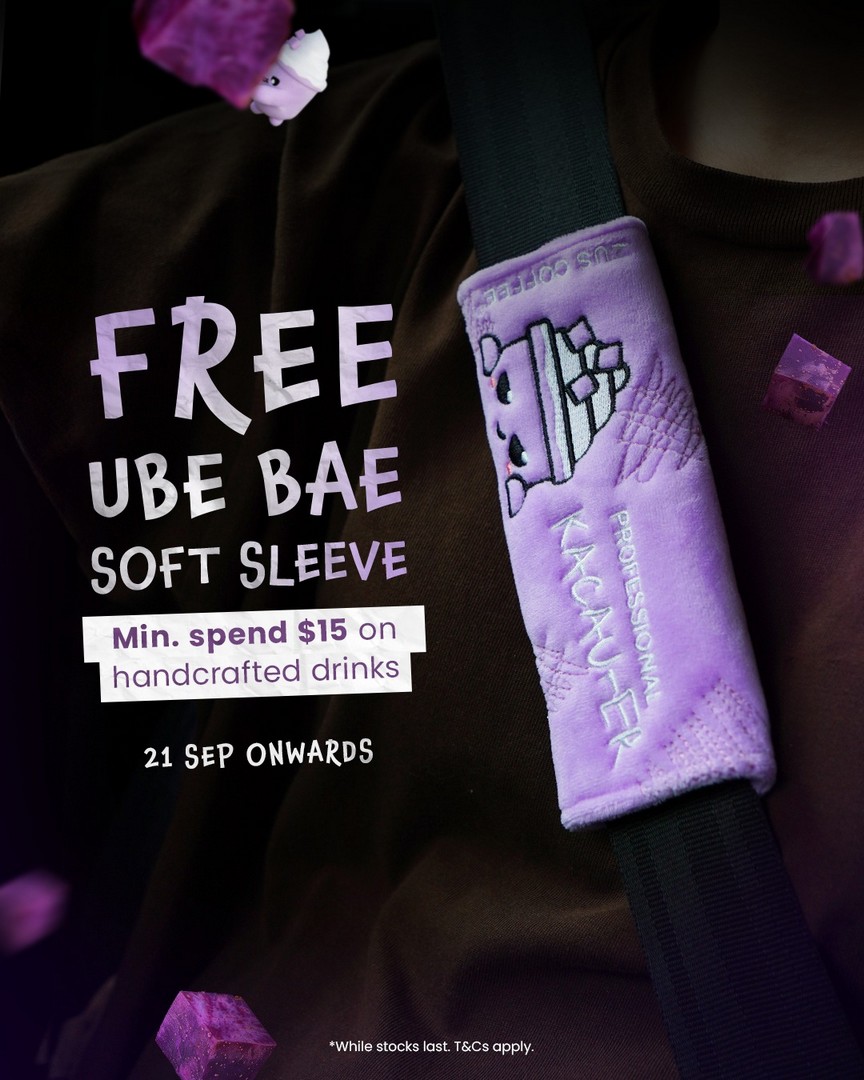 ZUS-Coffee-Get-a-FREE-Ube-Bae-Soft-Sleeve-with-15-Spend 21 September 2026 onwards: ZUS Coffee: Get a FREE Ube Bae Soft Sleeve with $15 Spend on Handcrafted Drinks Promotion