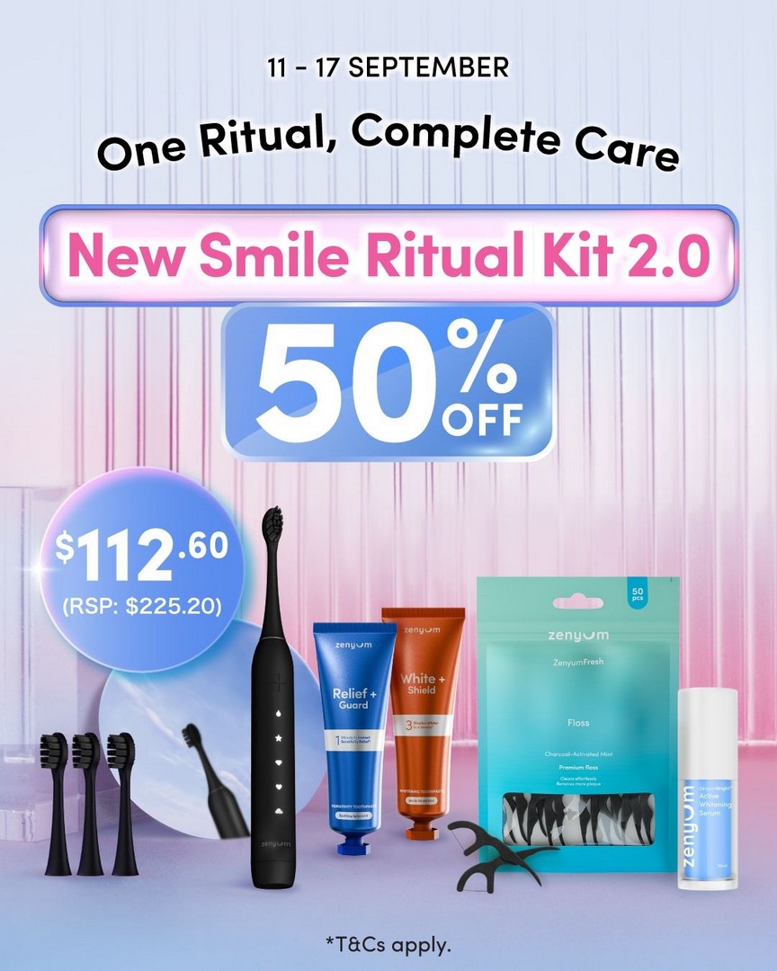 Zenyum-Smile-Ritual-Kit-2.0-50-OFF-Promotion 11–17 September 2026: Zenyum: Smile Ritual Kit 2.0 50% OFF Promotion, Get the Complete Smile Care Kit for $112.60