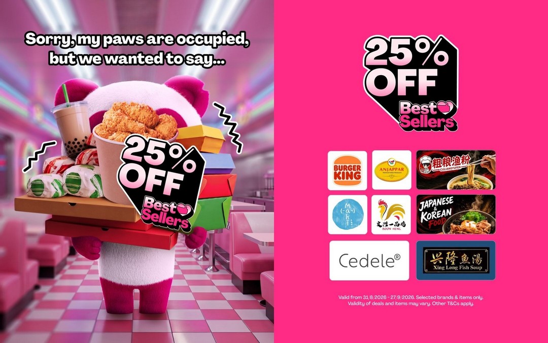 foodpanda-25-Off-Selected-Best-Sellers-Promotion 1-27 September 2026: foodpanda: 25% Off Selected Best Sellers Promotion for More Affordable Food Delivery in Singapore