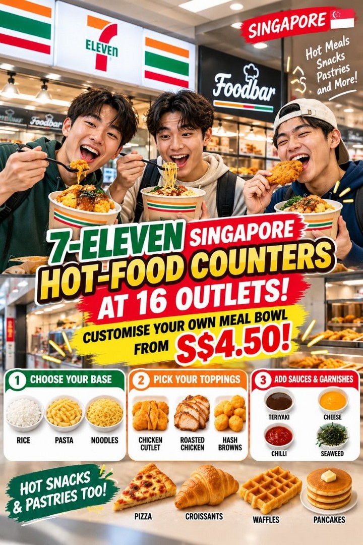 7-Eleven-Singapore-Foodbar-Expansion-–-Customisable-Hot-1 16 October 2026 onwards: 7-Eleven Singapore Foodbar Expansion – Customisable Hot Meal Bowls from S$4.50