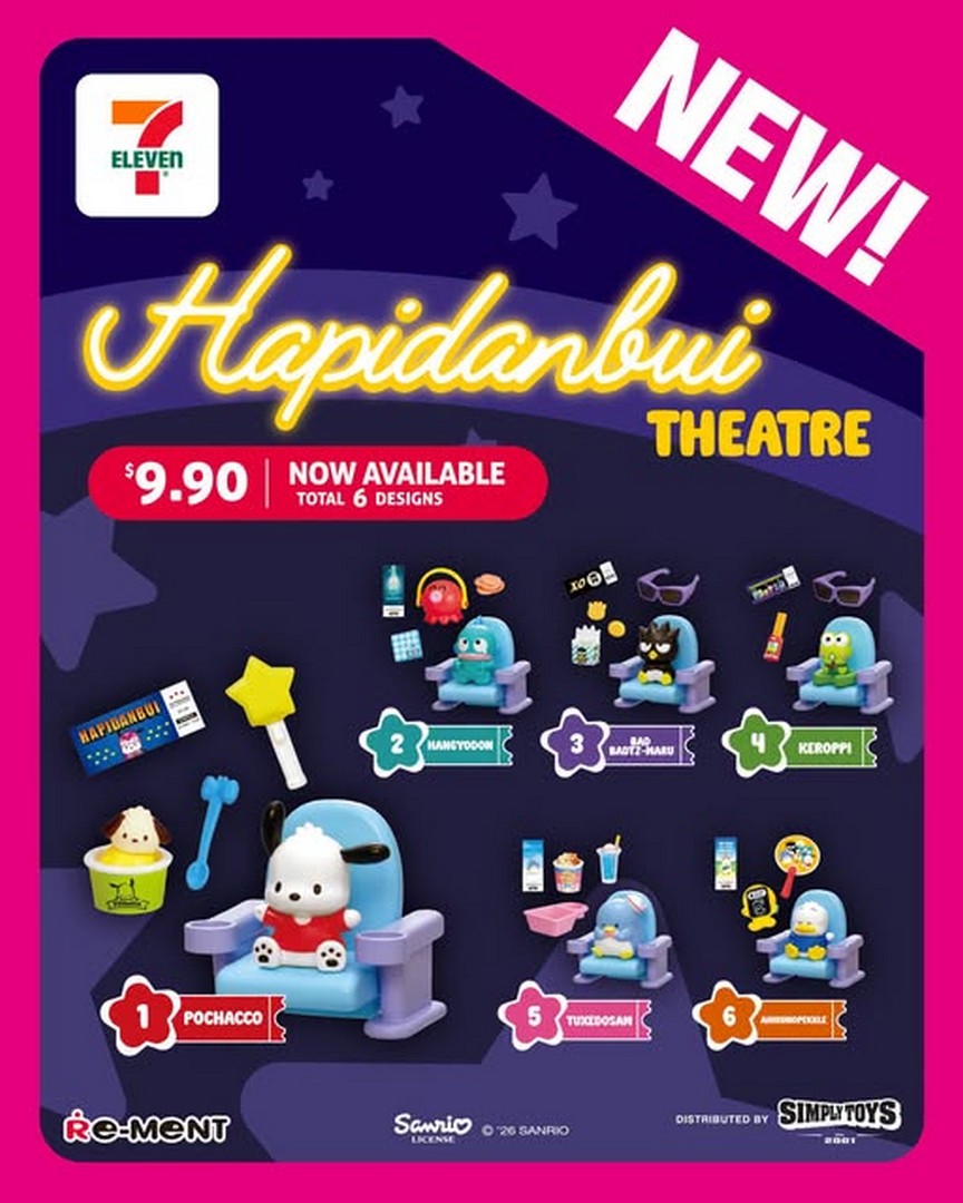 7-Eleven-Singapore-Hapidanbui-Blind-Box-Promotion 14 October 2026 onwards: 7-Eleven Singapore: Hapidanbui Blind Box Promotion at $9.90 Each – Collect All 6 Characters at Selected Stores