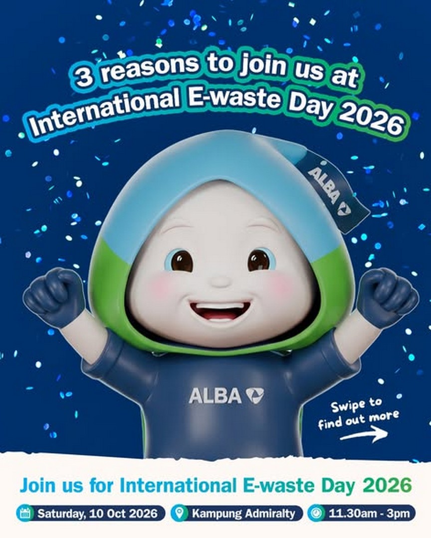 ALBA-Singapore-International-E-Waste-Day-2026 10 October 2026: ALBA Singapore: International E-Waste Day 2026 with Lucky Draw, Eco Games & Family Activities at Kampung Admiralty