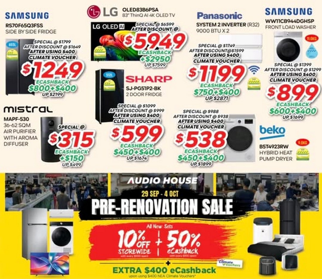 Audio-House-Pre-Renovation-Sale-with-Great-Deals Now till 4 October 2026: Audio House: Pre-Renovation Sale with Great Deals on Audio, Electronics and More at Ubi