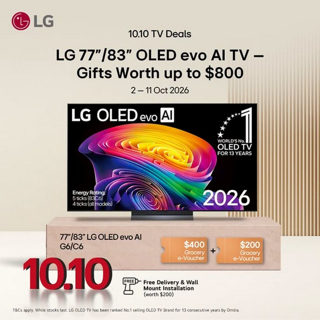 Audio-House-Singapore-LG-10.10-TV-Sale-Promotion-2 2-11 October 2026: Audio House Singapore: LG 10.10 TV Sale Promotion with Up to $1,000 Off and Free Gifts Worth Up to $800