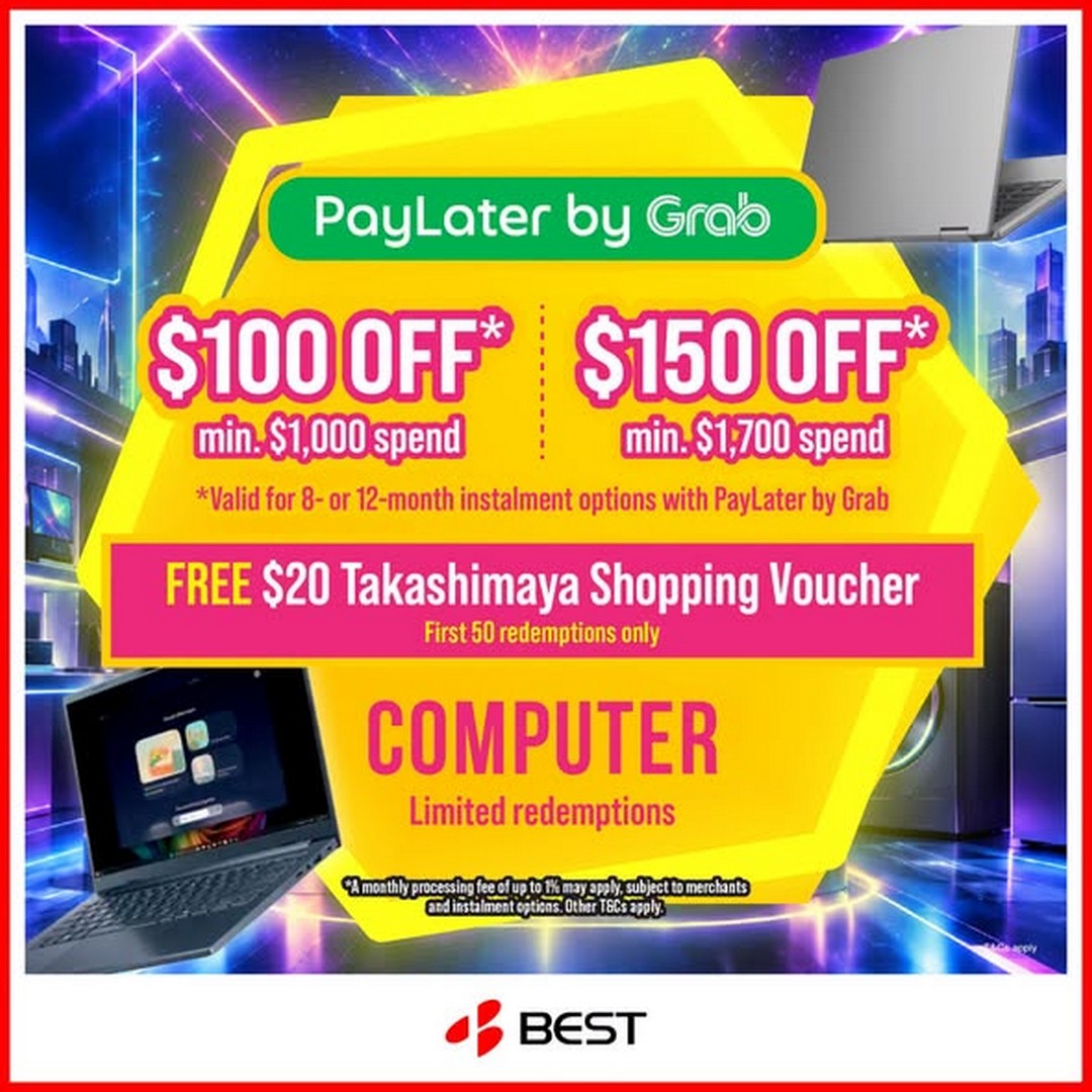 BEST-Denki-Epic-Grand-Opening-Promotion-with-Up-to-150-Off-1 2-5 October 2026: BEST Denki: Epic Grand Opening Promotion with Up to $150 Off Computers at Funan + Free $20 TAKA Vouchers