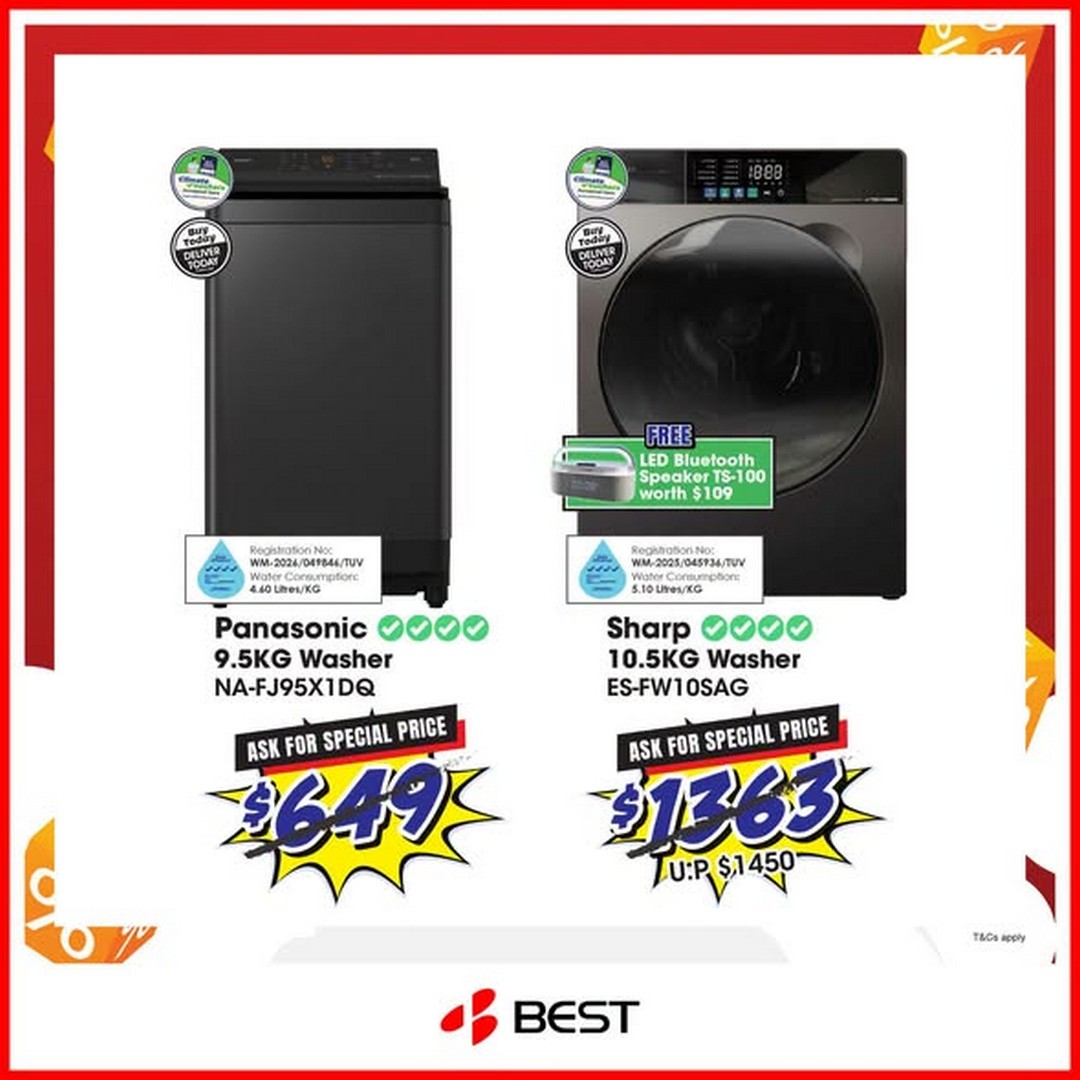 BEST-Denki-Singapore-10.10-Best-Super-Sale-2 9-18 October 2026: BEST Denki Singapore: 10.10 Best Super Sale Promotion with Up to $1,000 OFF Home Appliances, Extra $100 OFF Washer and Dryer Bundles, Same-Day Delivery and Free Gifts Worth Up to $300