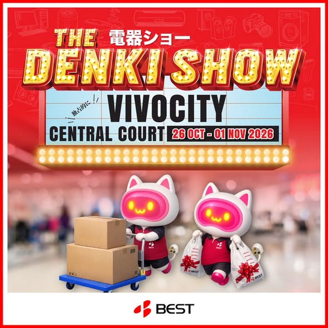 BEST-Denki-Singapore-Denki-Show-Sale-at-VivoCity-Atrium-3 Now till 1 November 2026: BEST Denki Singapore Denki Show Sale at VivoCity Atrium – Enjoy Electronics Discounts and Extra Savings with Selected Payment Modes
