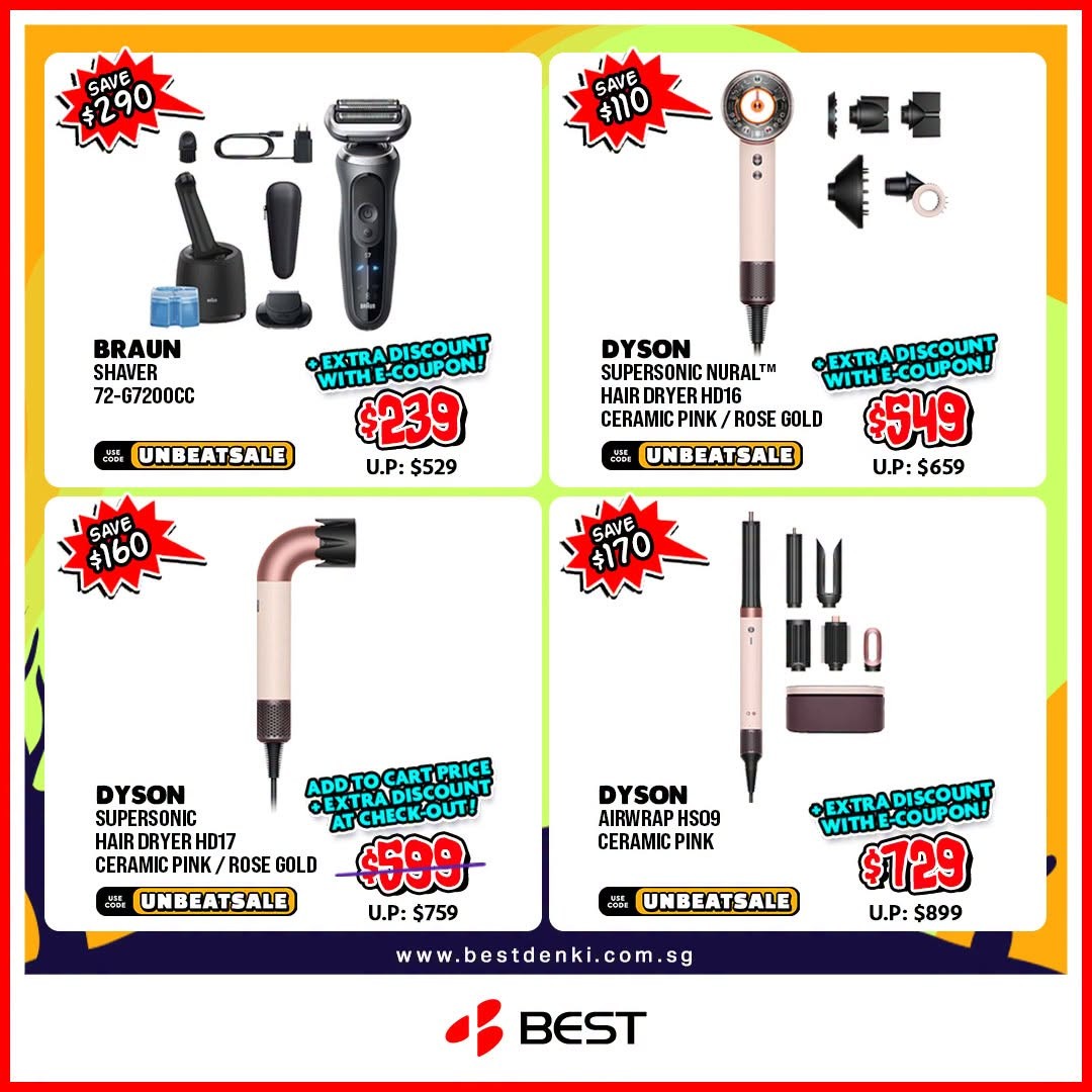 BEST-Denki-Singapore-Halloween-Online-Promotion-5 30 October 2026 onwards: BEST Denki Singapore Halloween Online Promotion – Get Up to $100 Off with UNBEATSALE Promo Code, Minimum Spend $149