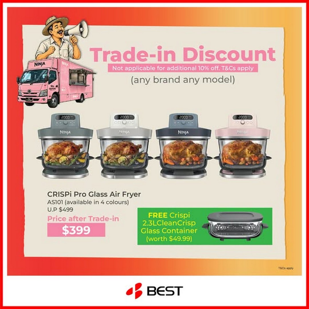 BEST-Denki-Singapore-Home-Kitchen-Fair-at-Waterway-Point-1 12-18 October 2026: BEST Denki Singapore: Home & Kitchen Fair at Waterway Point – Enjoy 10% OFF Selected Shark and Ninja Appliances and Trade-In Discounts