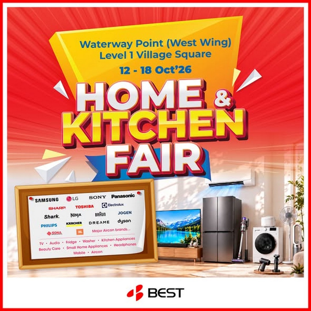 BEST-Denki-Singapore-Home-Kitchen-Fair-at-Waterway-Point 12-18 October 2026: BEST Denki Singapore: Home & Kitchen Fair at Waterway Point – Enjoy 10% OFF Selected Shark and Ninja Appliances and Trade-In Discounts