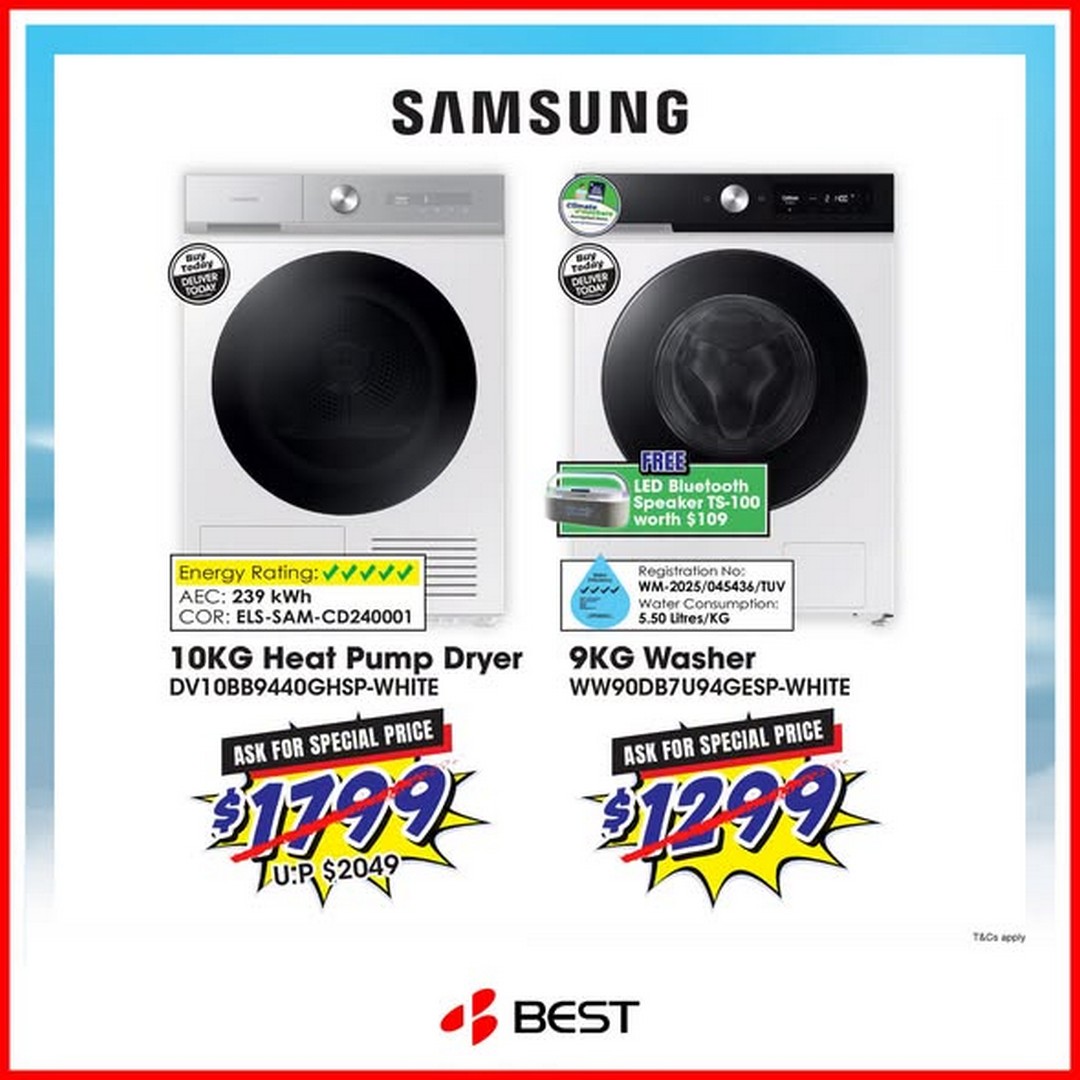 BEST-Denki-Singapore-Laundry-Dryer-Promotion-3 Now Till 31 October 2026: BEST Denki Singapore: Laundry Dryer Promotion to Keep Clothes Away from Haze and Unpredictable Weather