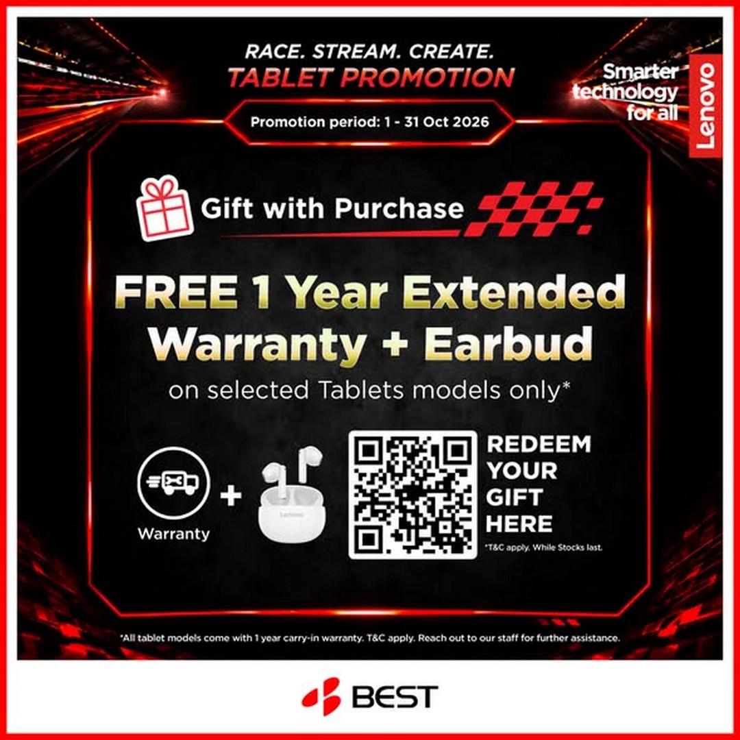 BEST-Denki-Singapore-Lenovo-Tablet-Promotion-with-Up-to-15-Off 1-31 October 2026: BEST Denki Singapore: Lenovo Tablet Promotion with Up to 15% Off and Free Gifts Worth Up to $198