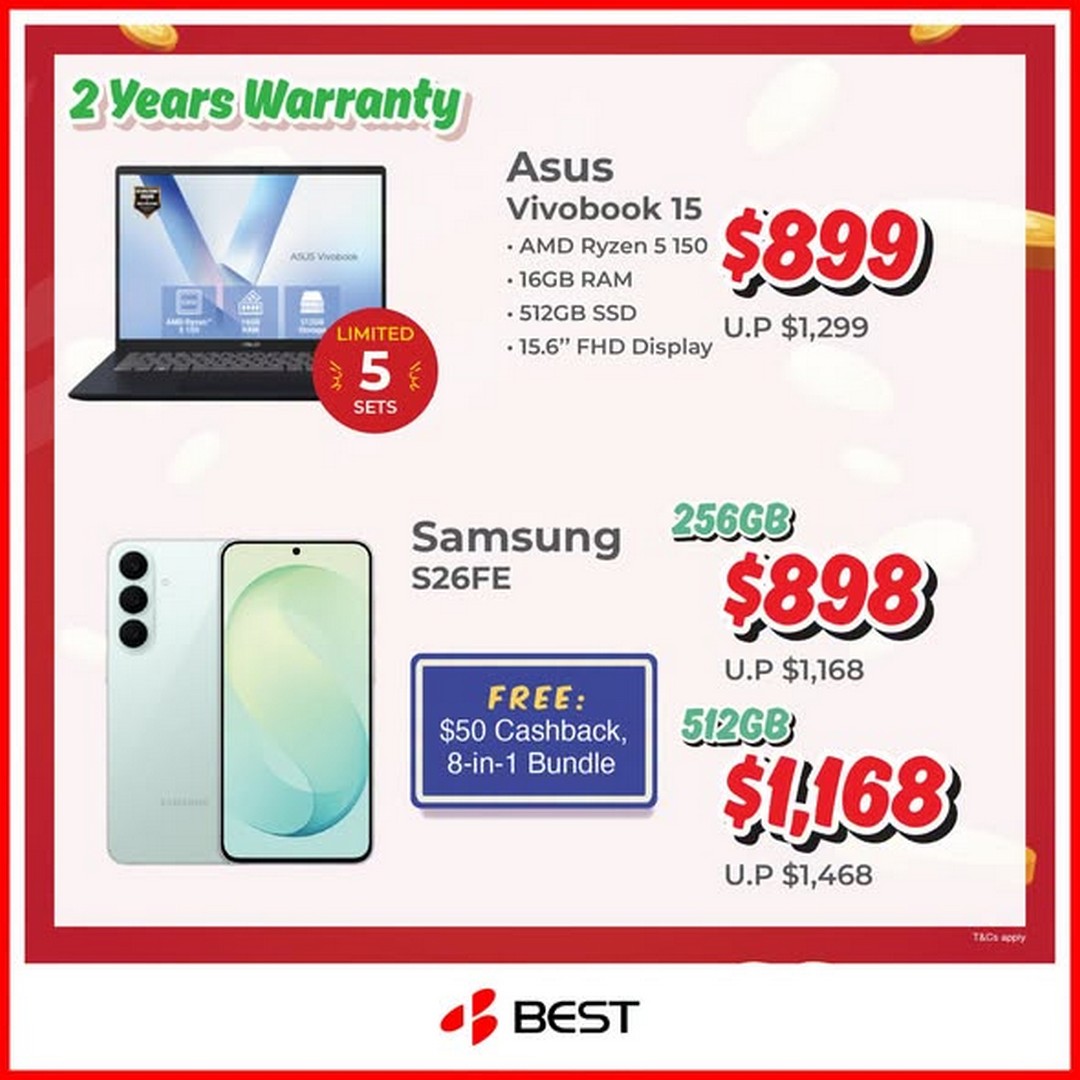 BEST-Denki-Singapore-Ngee-Ann-City-4-Day-Electronics-Sale-3 22–25 October 2026: BEST Denki Singapore Ngee Ann City 4-Day Electronics Sale Promotion – Enjoy Exclusive Deals and Big Savings