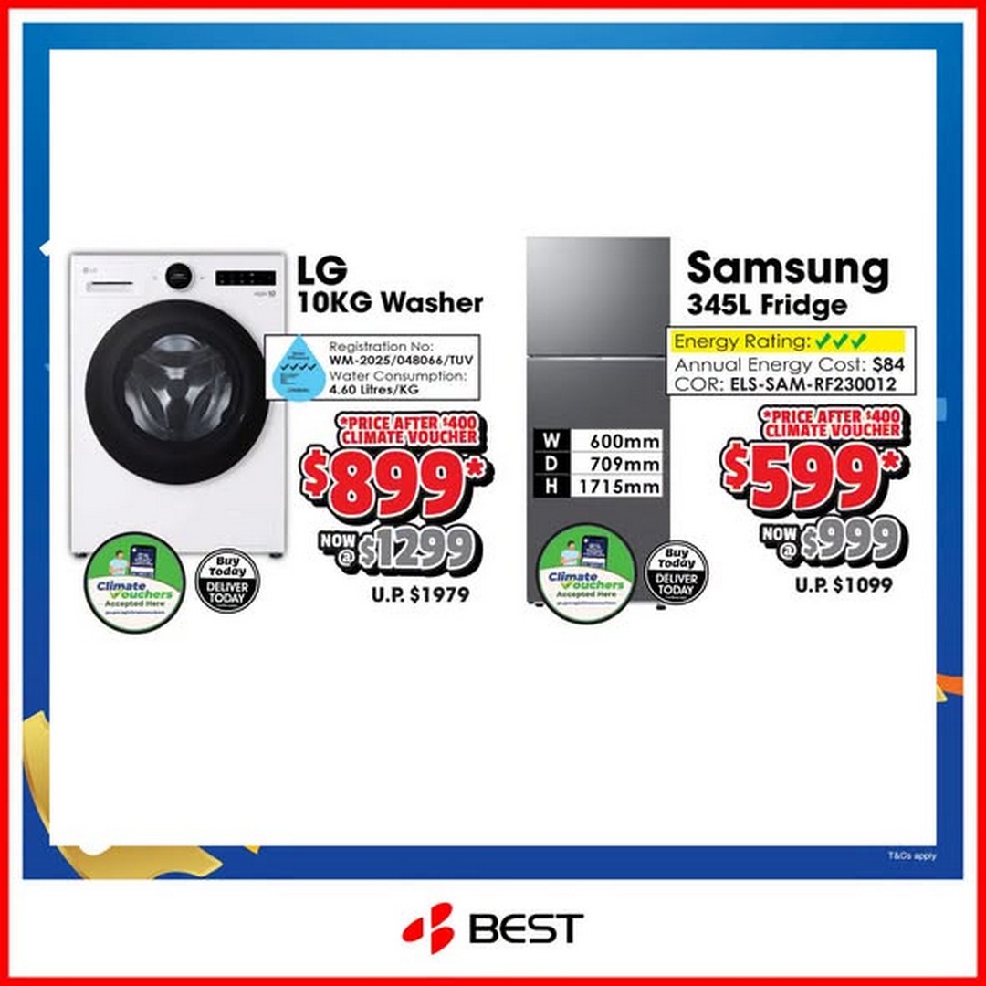 BEST-Denki-Singapore-Octobest-Super-Sale-2 17-23 October 2026: BEST Denki Singapore Octobest Super Sale – Get an Extra $100 Off Washer and Dryer Bundles, Same-Day Delivery and Free Gifts Worth Up to $300
