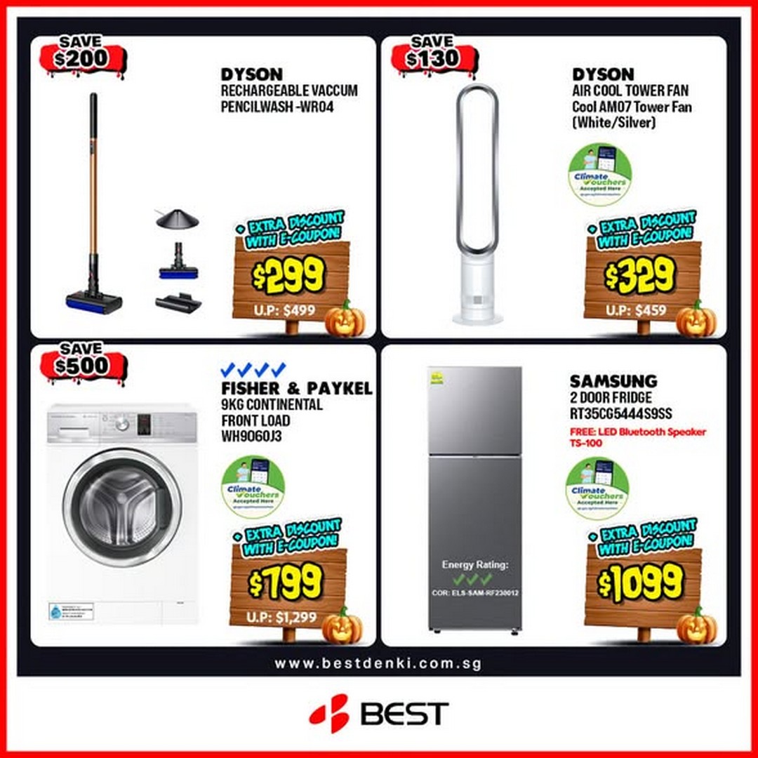 BEST-Denki-Singapore-Online-Exclusive-Promotion-4-2 30 October 2026 onwards: BEST Denki Singapore Online Exclusive Promotion – Enjoy Up to $250 Extra Discount with Minimum Spend of $99 on Electronics & Home Appliances