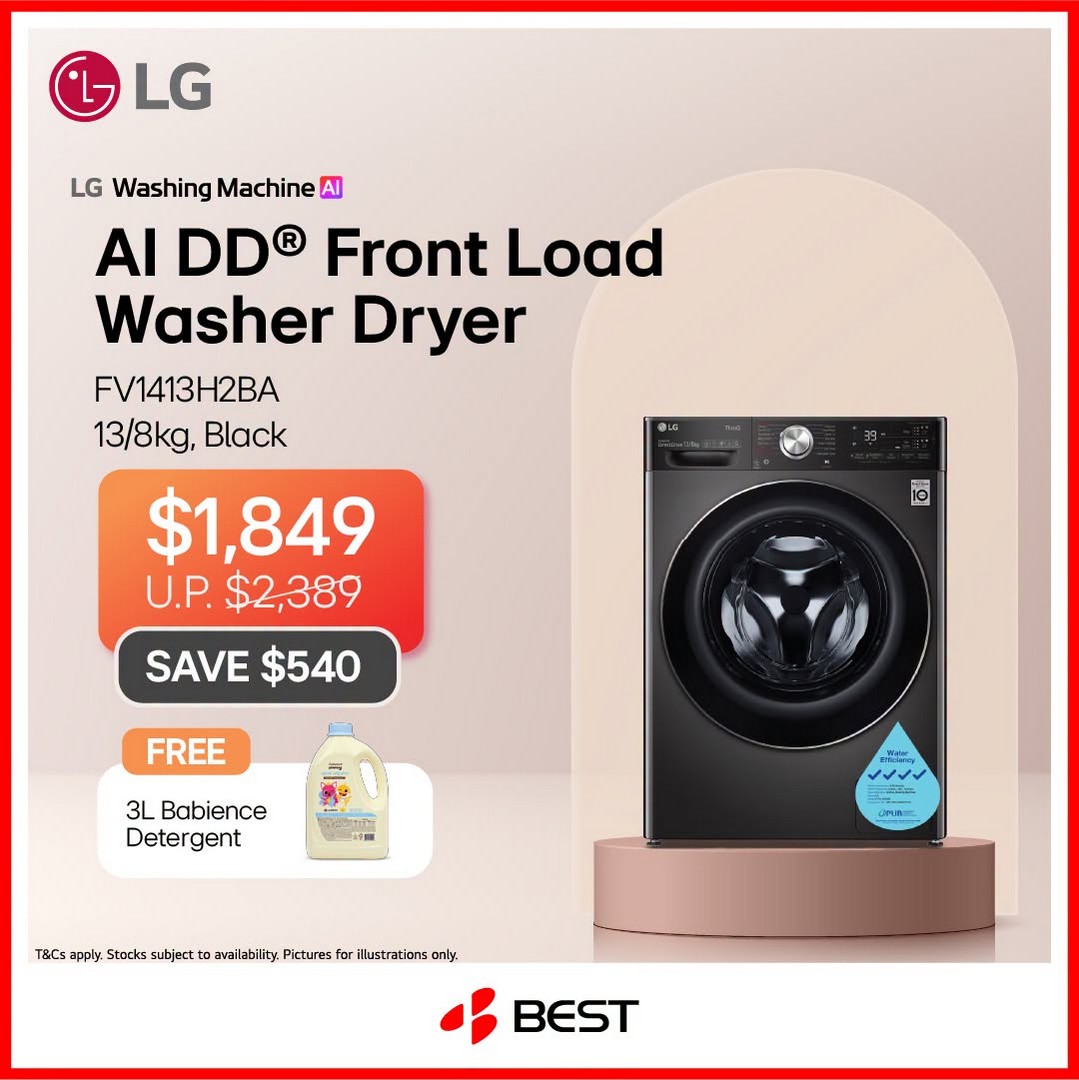 BEST-Denki-Singapore-–-LG-Home-Appliance-Promotion-6 1–31 October 2026: BEST Denki Singapore – LG Home Appliance Promotion with Up to $100 in Grocery Vouchers at Participating Retail Outlets