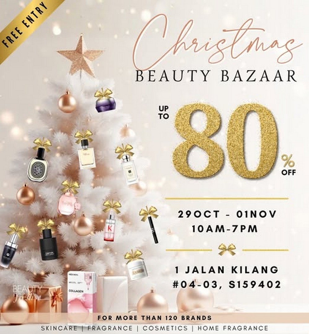BeautyFresh-Christmas-Beauty-Bazaar-Sale-with-Up-to-80-Off 29 October-1 November 2026: BeautyFresh: Christmas Beauty Bazaar Sale with Up to 80% Off, 120+ Beauty Brands, Daily Cash Prizes up to $888 and Free Entry