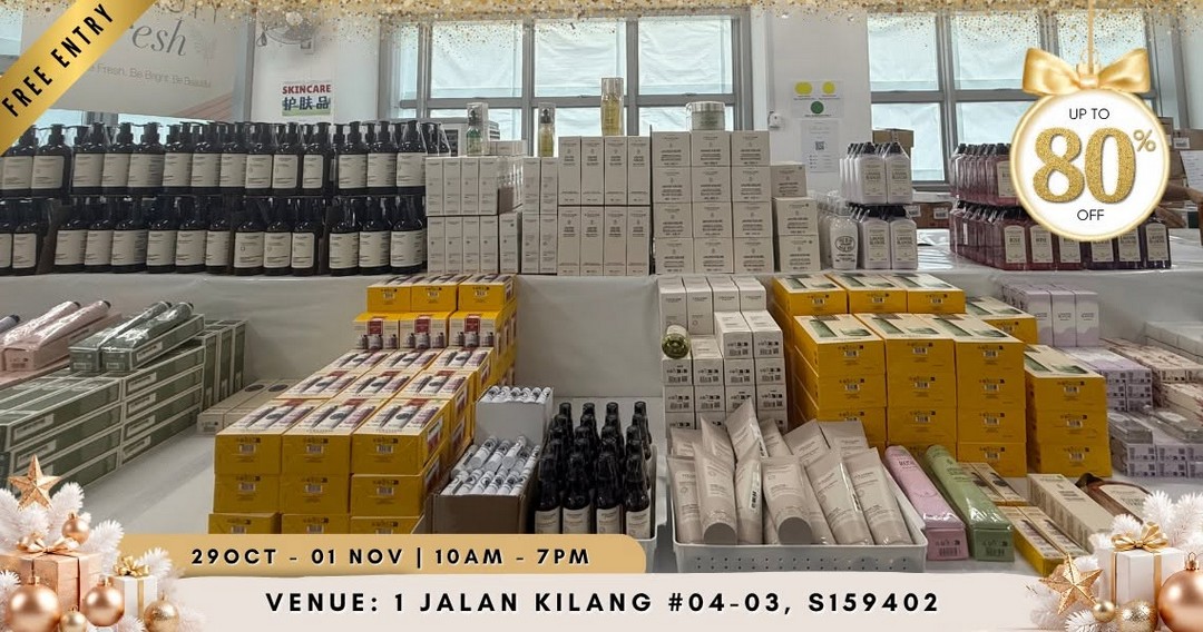 BeautyFresh-Christmas-Beauty-Bazaar-Sale-–-Up-to-80-OFF-9 29 October–1 November 2026: BeautyFresh Christmas Beauty Bazaar Sale – Up to 80% OFF 120+ Beauty Brands, Win Up to $888 Cash and Discover Mystery Prizes at 1 Jalan Kilang, Singapore