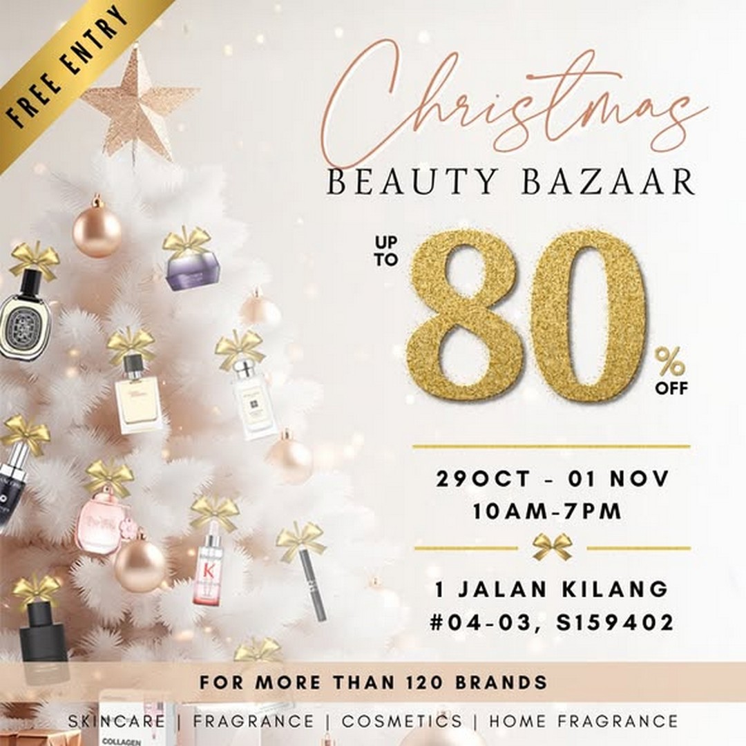 BeautyFresh-Christmas-Beauty-Bazaar-Sale-–-Up-to-80-OFF 29 October–1 November 2026: BeautyFresh Christmas Beauty Bazaar Sale – Up to 80% OFF 120+ Beauty Brands, Win Up to $888 Cash and Discover Mystery Prizes at 1 Jalan Kilang, Singapore