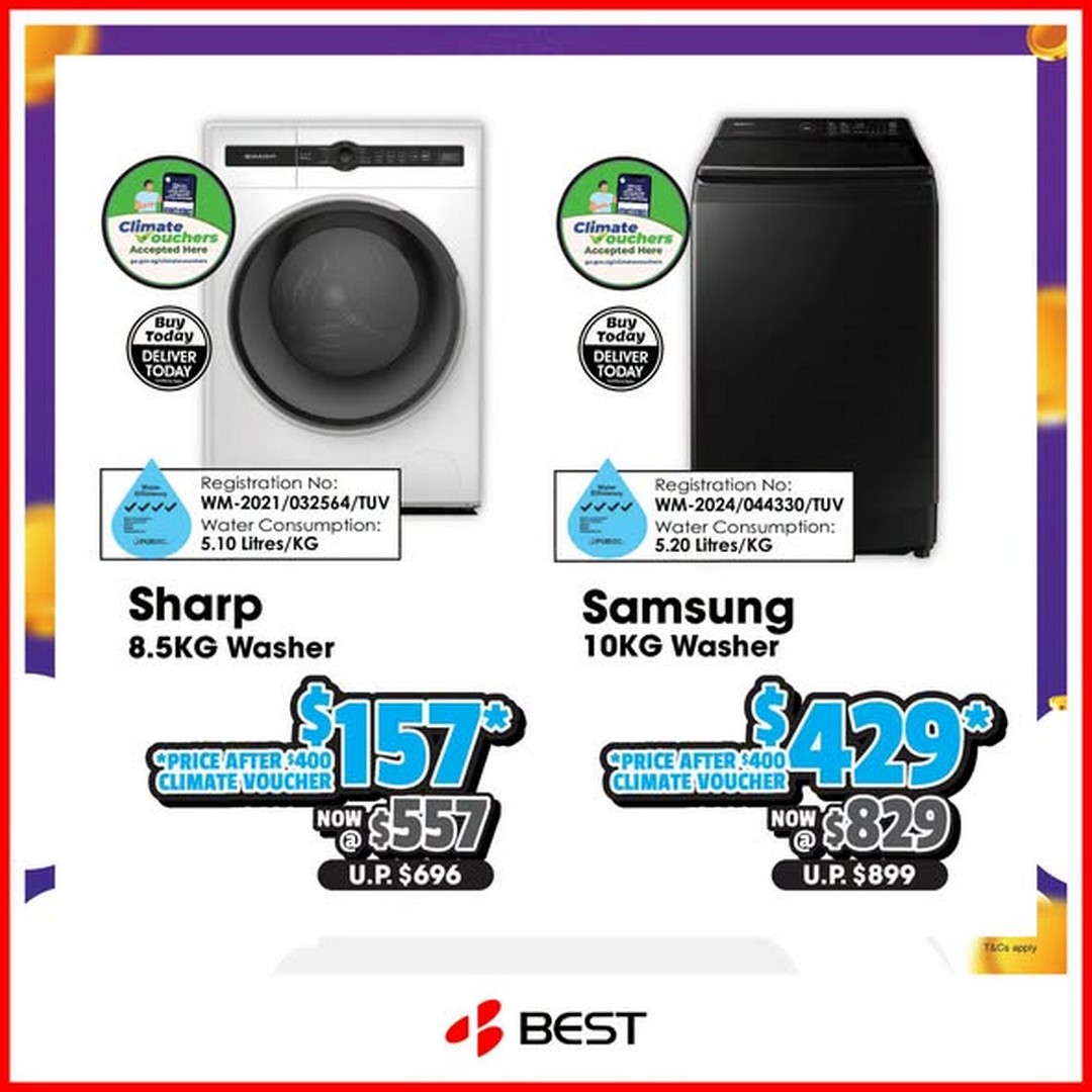 Best-Denki-Singapore-Home-Appliance-Sale-2 3-9 October 2026: Best Denki Singapore: Home Appliance Sale with Up to 12% Off Selected Fridges & Washers, Up to $300 Grocery Voucher, $100 Bundle Discount and Free Same-Day Delivery