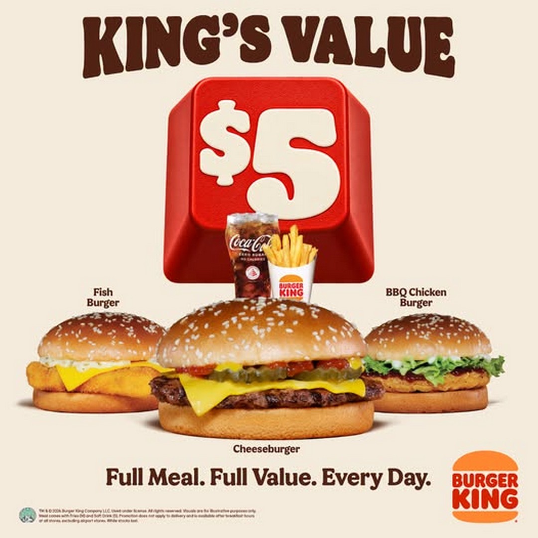 Burger-King-Singapore-Kings-Value-Promotion 26 October 2026 onwards: Burger King Singapore King’s Value Promotion – Enjoy a Full Meal for Just $5