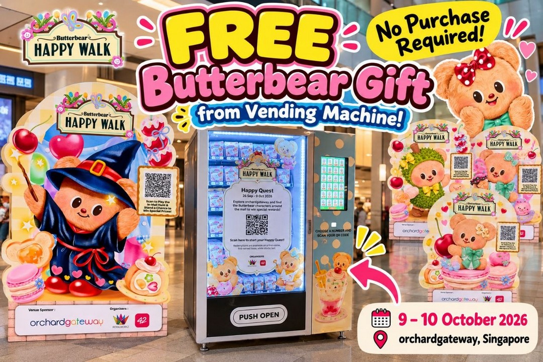 Butterbear-Free-Butterbear-Gift-Redemption-Promotion 9-10 October 2026: Butterbear: Free Butterbear Gift Redemption Promotion at orchardgateway with In-Mall Treasure Hunt, No Purchase Required