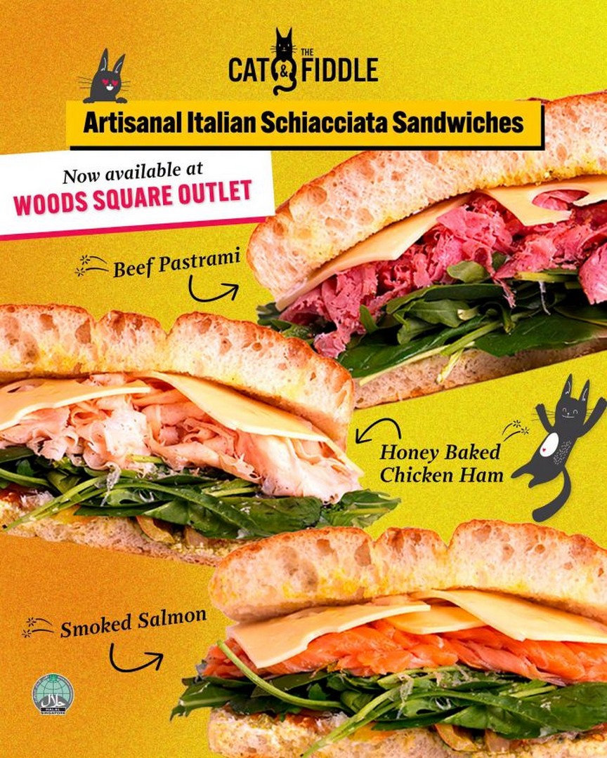 Cat-the-Fiddle-Artisanal-Italian-Schiacciata-Sandwiches-Promotion 8 October 2026 onwards: Cat & the Fiddle: Artisanal Italian Schiacciata Sandwiches Promotion at Woods Square