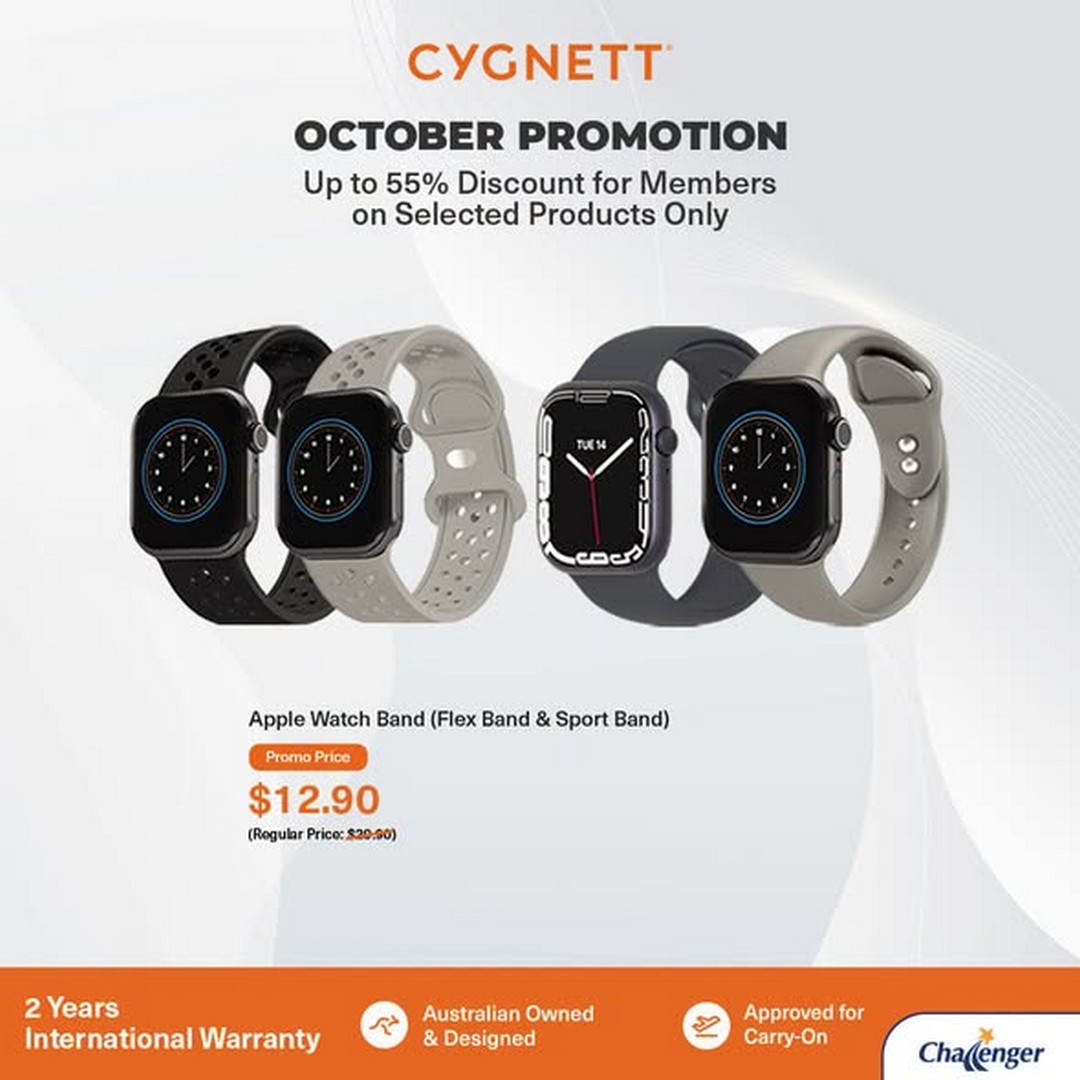 Challenger-Singapore-CYGNETT-October-Tech-Sale-1 Now Till 30 October 2026: Challenger Singapore: CYGNETT October Tech Sale – Enjoy Up to 55% Off Selected Accessories, Chargers, Cables and More