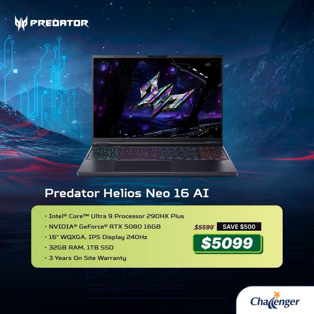 Challenger-Singapore-–-Get-a-FREE-Predator-Gaming-Chair-4 19 October 2026 Onwards: Challenger Singapore – Get a FREE Predator Gaming Chair and Predator Galea 550 Gaming Headset Worth $437 with Selected Acer Gaming Desktops