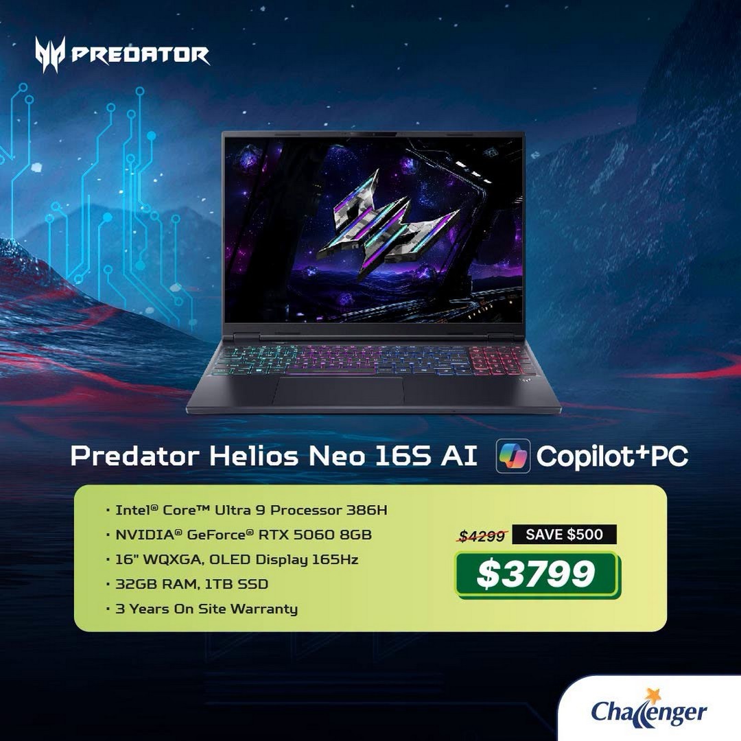 Challenger-Singapore-–-Get-a-FREE-Predator-Gaming-Chair-5 19 October 2026 Onwards: Challenger Singapore – Get a FREE Predator Gaming Chair and Predator Galea 550 Gaming Headset Worth $437 with Selected Acer Gaming Desktops