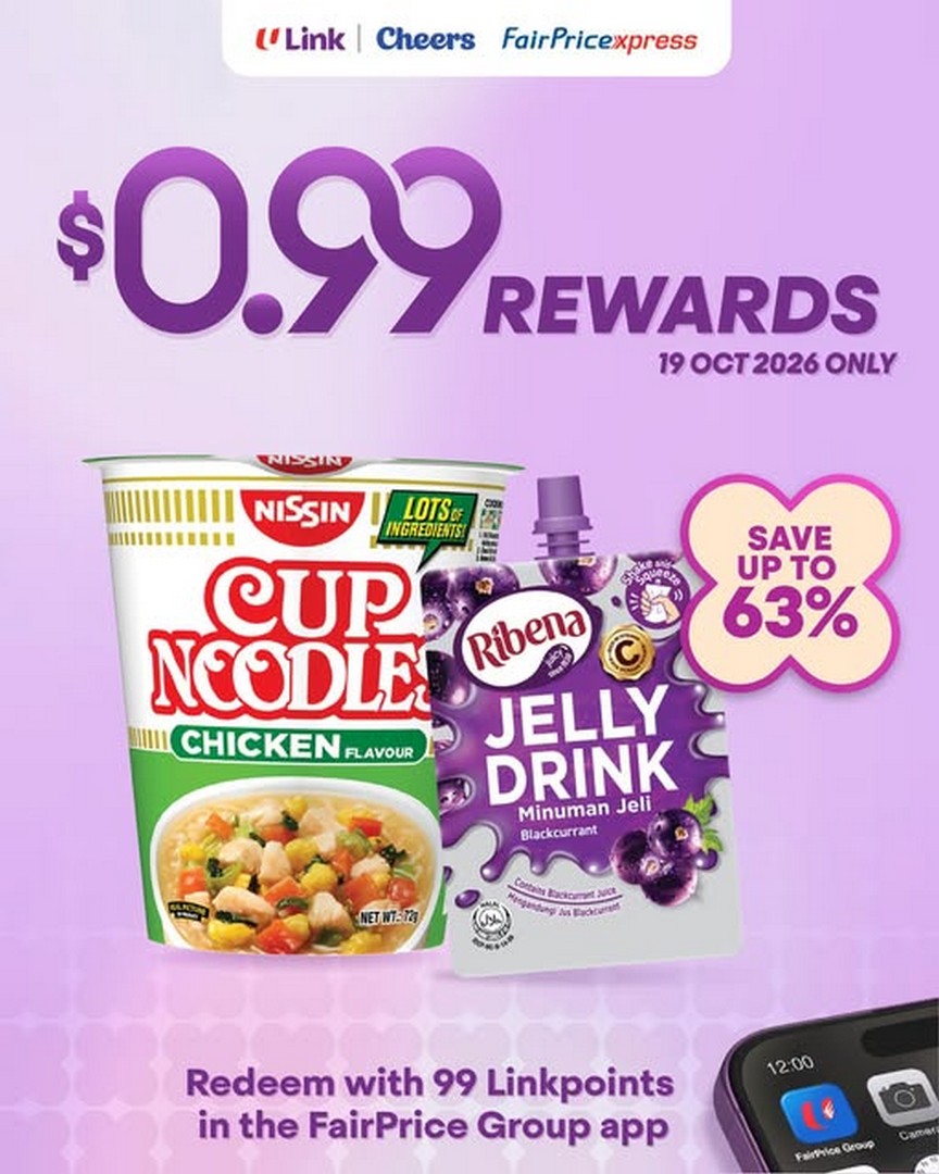 Cheers-and-FairPrice-Xpress-0.99-Ribena-Blackcurrant-Jelly 19-25 October 2026: Cheers and FairPrice Xpress: $0.99 Ribena Blackcurrant Jelly Drink and Nissin Chicken Cup Noodles Promotion – Redeem on FairPrice Group App