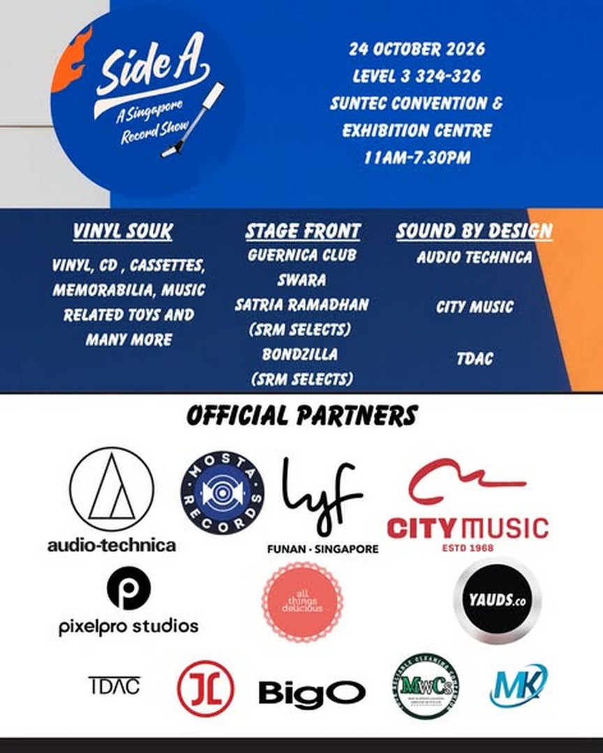City-Music-Singapore-Side-A-Record-Show-Event-Featuring-KORG-Turntables 24 October 2026: City Music Singapore: Side A Record Show Event Featuring KORG Turntables, Mackie & PreSonus Audio Equipment and Music Nomad Vinyl Care Products at Suntec Singapore