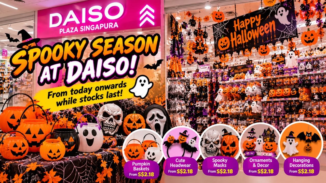 DAISO-Singapore-Halloween-Promotion-2026-–-Affordable-Pumpkin-Baskets 16 October 2026 onwards: DAISO Singapore Halloween Promotion 2026 – Affordable Pumpkin Baskets, Spooky Masks, Halloween Decorations and Party Accessories
