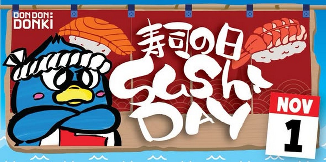 DON-DON-DONKI-Singapore-One-Day-Sushi-Promotion 1 November 2026: DON DON DONKI Singapore One-Day Sushi Promotion – Selected Sushi Sets from $7.90, 10-Piece Salmon Sushi at $8.90 and More, Available While Stocks Last