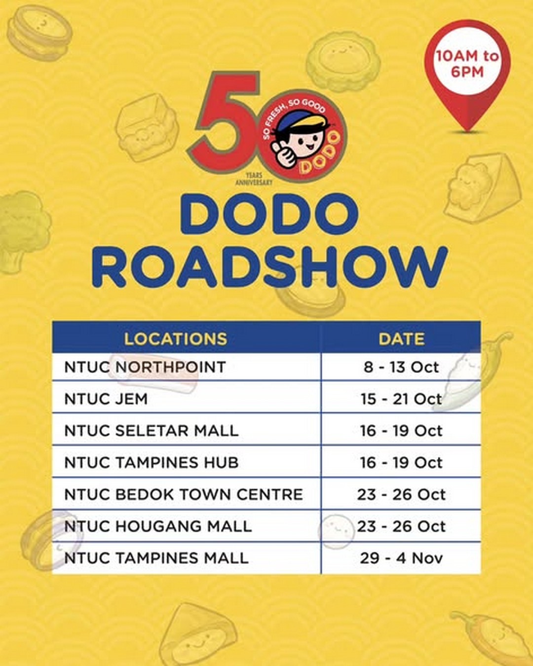 DoDo-Seafood-Treats-50th-Anniversary-Promotion-2 1–28 October 2026: DoDo Seafood Treats: 50th Anniversary Promotion with Free Yong Tau Foo Plushies and Kitchen Sponges at Selected Singapore Locations