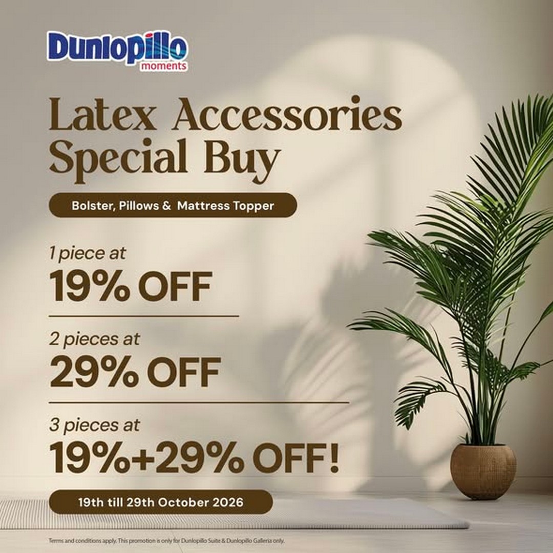Dunlopillo-Singapore-Latex-Fiesta-Promotion-1 19–29 October 2026: Dunlopillo Singapore Latex Fiesta Promotion – Enjoy Exclusive Savings on Latex Mattresses, Pillows, Bolsters and Mattress Toppers at Showrooms