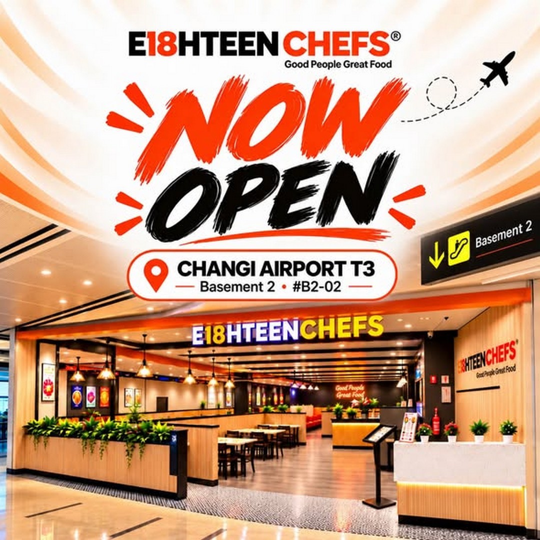 Eighteen-Chefs-Singapore-Opens-at-Changi-Airport-Terminal-3 27–30 October 2026: Eighteen Chefs Singapore Opens at Changi Airport Terminal 3 with Free-Flow Drinks Bar Promotion
