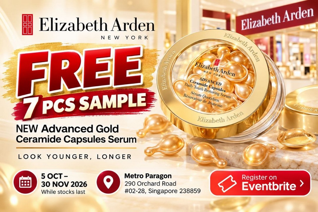 Elizabeth-Arden-Singapore-Free-Advanced-Gold-Ceramide-Capsules 5 October–30 November 2026: Elizabeth Arden Singapore: Free Advanced Gold Ceramide Capsules 7-Piece Sample Set Giveaway