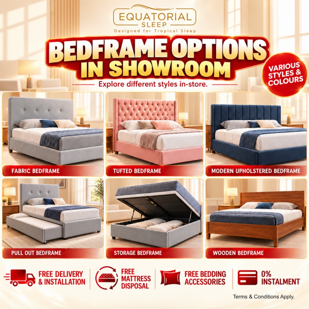 Equatorial-Sleep-Singapore-Launch-Promotion-2 21–25 October 2026: Equatorial Sleep Singapore Launch Promotion – Up to 80% Off Mattresses, Bed Packages from S$659 and a Chance to Win a Full Mattress Refund at TradeHub 21
