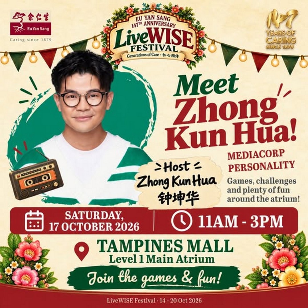 Eu-Yan-Sang-Singapore-147th-Anniversary-LiveWISE-Festival-Promotion-1 17-20 October 2026: Eu Yan Sang Singapore: 147th Anniversary LiveWISE Festival Promotion with Up to 60% Off, Exclusive Shopping Deals and Family Entertainment at Tampines Mall