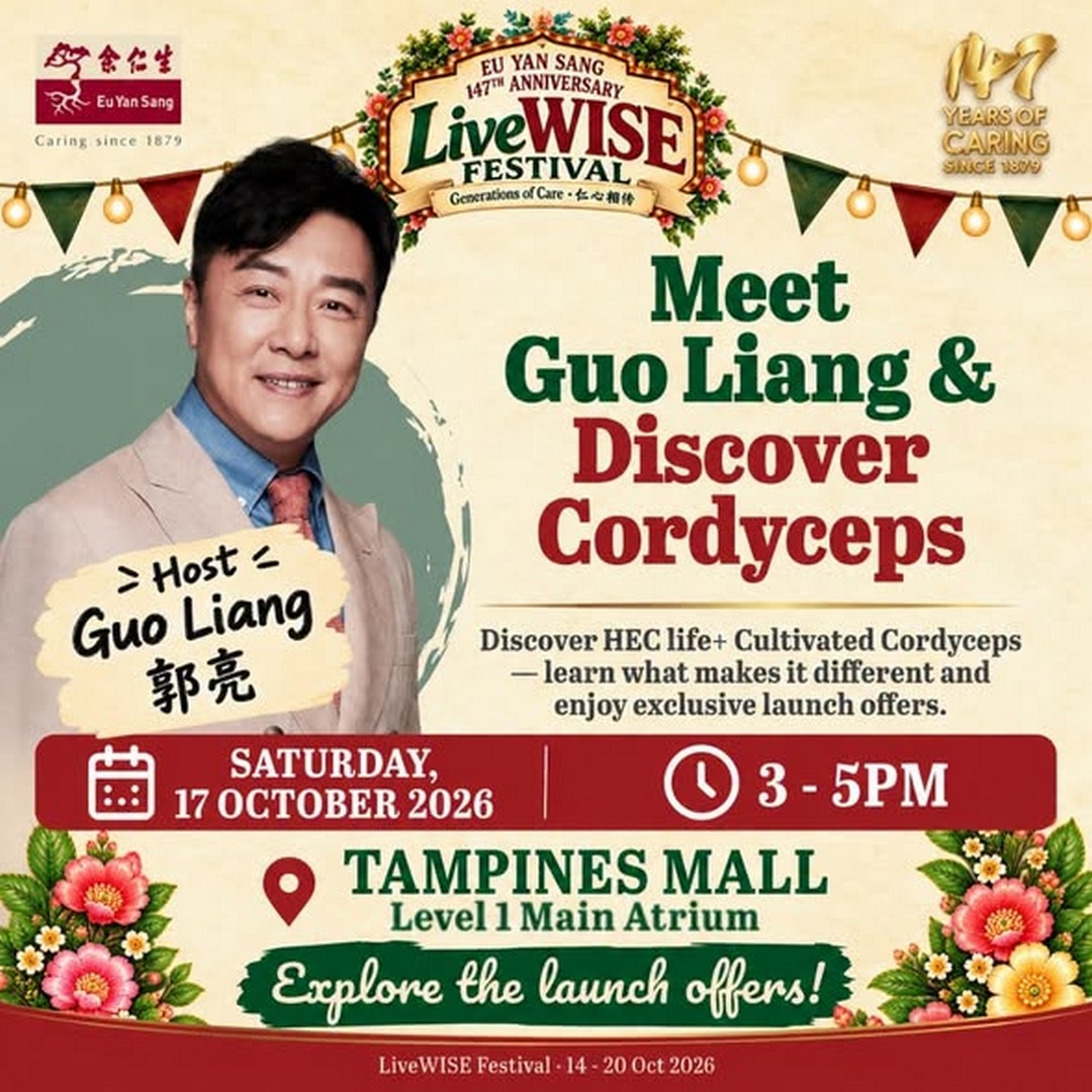 Eu-Yan-Sang-Singapore-147th-Anniversary-LiveWISE-Festival-Promotion-2 17-20 October 2026: Eu Yan Sang Singapore: 147th Anniversary LiveWISE Festival Promotion with Up to 60% Off, Exclusive Shopping Deals and Family Entertainment at Tampines Mall