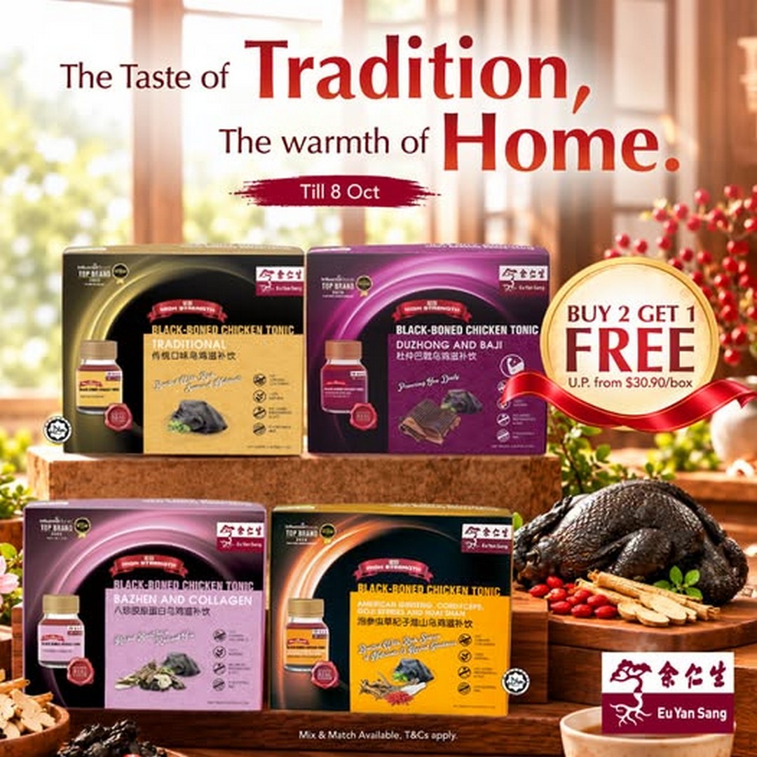Eu-Yan-Sang-Singapore-Black-Chicken-Nourishing-Drink-Promotion Now till 8 October 2026: Eu Yan Sang Singapore: Black Chicken Nourishing Drink Promotion, Traditional Taste of Home Available Until 8 October