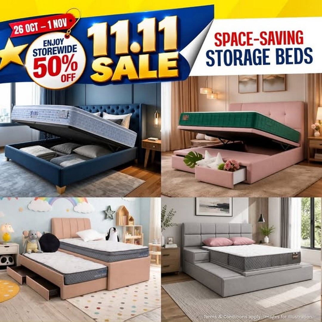 FOUR-STAR-Mattress-11.11-Sale-at-Hougang-Mall-Singapore-3 26 October–1 November 2026: FOUR STAR Mattress 11.11 Sale at Hougang Mall Singapore – Enjoy Storewide 50% Off Premium Mattresses, Storage Beds and Sofas