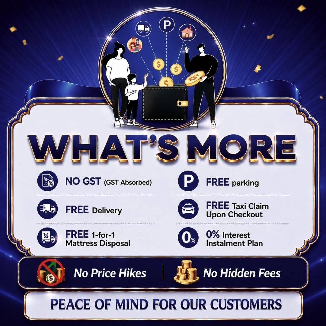 FOUR-STAR-Mattress-11.11-Sale-at-Hougang-Mall-Singapore-8 26 October–1 November 2026: FOUR STAR Mattress 11.11 Sale at Hougang Mall Singapore – Enjoy Storewide 50% Off Premium Mattresses, Storage Beds and Sofas