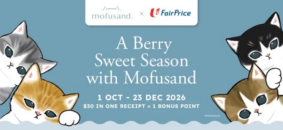 FairPrice-Mofusand-A-Berry-Sweet-Season-Promotion 1 October-23 December 2026: FairPrice: Mofusand A Berry Sweet Season Promotion with Strawberry-Themed Bags, Homeware, Travel Gear & More