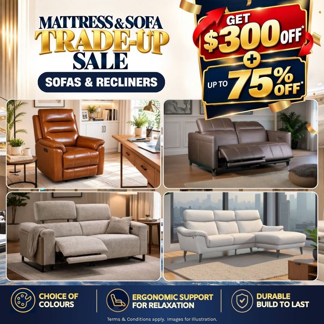 Four-Star-Mattress-Trade-Up-Sale-Promotion-at-HomeTeamNS-Bukit-Batok-4 7-11 October 2026: Four Star Mattress: Trade-Up Sale Promotion at HomeTeamNS Bukit Batok with Up to $300 Off and 75% Off