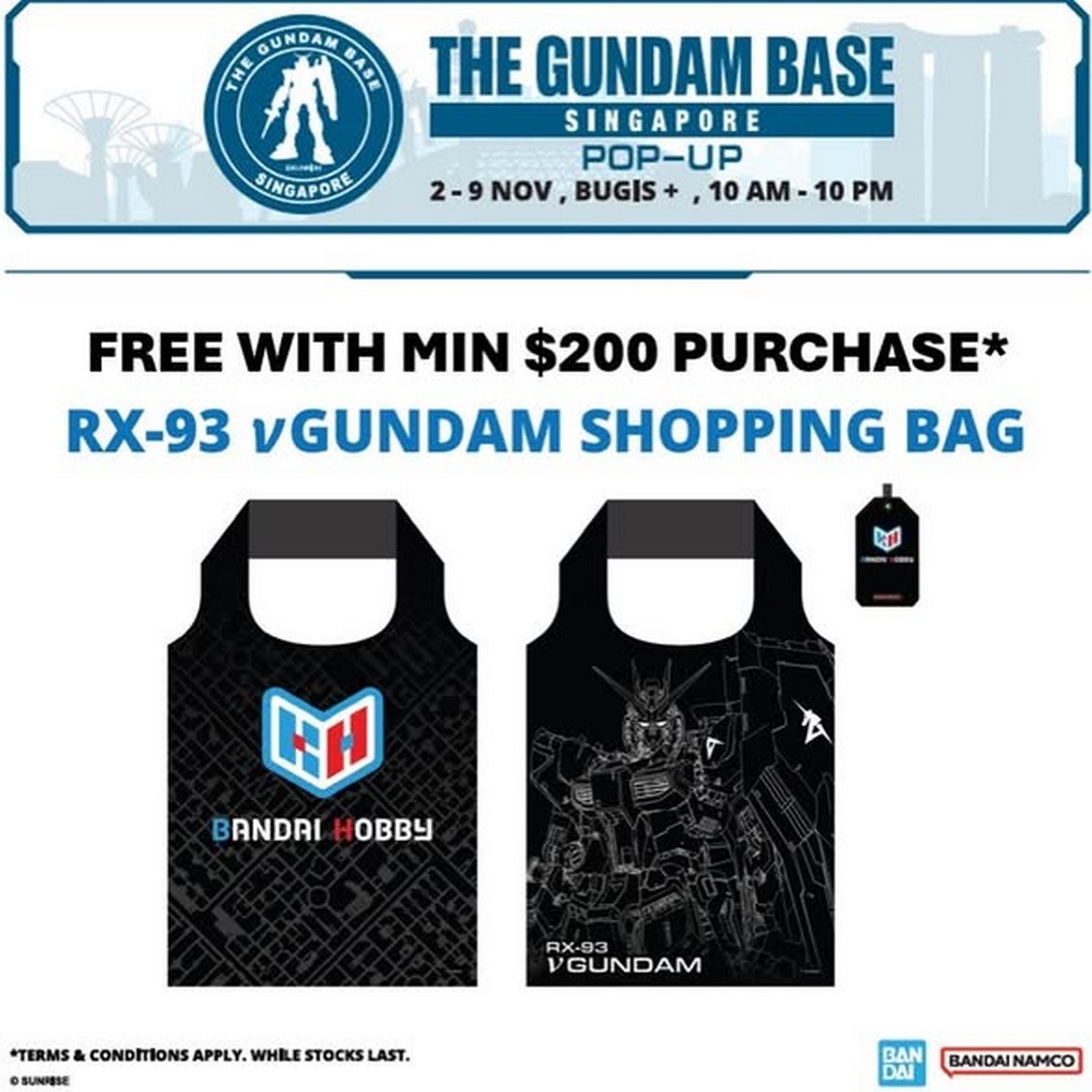 GUNDAM-BASE-Singapore-Pop-Up-Event-at-Bugis-3 2–9 November 2026: GUNDAM BASE Singapore Pop-Up Event at Bugis+ – Exclusive Gunpla Model Kits and Free Building Workshops
