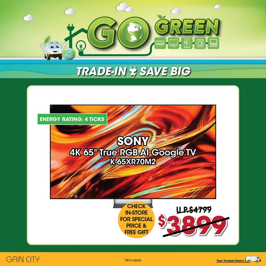 Gain-City-Go-Green-TV-Trade-In-Promotion-–-Enjoy-Up-to-480-Off-7 12 October 2026 onwards: Gain City: Go Green TV Trade-In Promotion – Enjoy Up to $480 Off Your TV Upgrade Plus Additional Savings